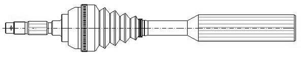 (x) AKS ÖN SOL P206 1.6I-1.4HDI 98=> ABS`Lİ (17-0385) - CIFAM - OEM 3272.5C