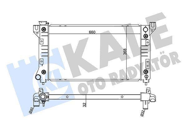 RADYATÖR CHRYLER VOYAGER III (AL-PL-BRZ) (660X368X32) - KALE - OEM 4682587AB