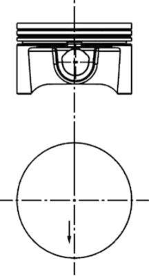 MOTOR PİSTON+SEGMAN (79.00 STD) ASTRA G-H MERİVA A-VECTRA C-ZAFİRA B 1.6 16V Z16XEP (77kw-101ps) (79.00) (4 SİL) - KOLBEN - OEM 55556753