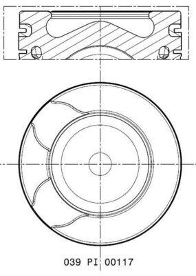 PİSTON COMPLETE (85.5)MM PEUGEOT - MAHLE