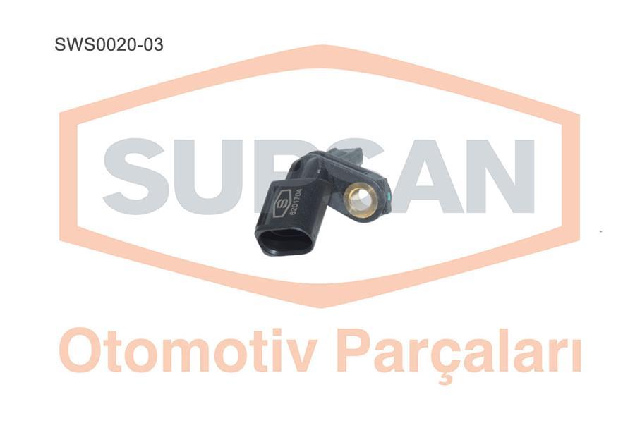 SENSÖR ABS VW CADDY 1.4 - 1.4 16V - 1.6 - 1.9 TDI - 2.0 SDI (BCA-BUD-BGU-BSE-BSF-BSU-BJB-BLS-BDJ-BST - SUPSAN - OEM 7H0927804