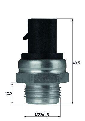 HARARET MUSURU (100C) OPEL ASTRA F 14I 16I 18I 17D 20I C14NZ - MAHLE TERMOSTAT - OEM 1341011