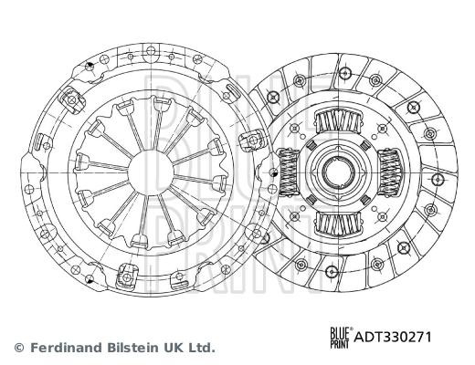 DEBRİYAJ SETİ TOYOTA — BLUEPRINT ADT330271 - BLUEPRINT - OEM 3121052090S1