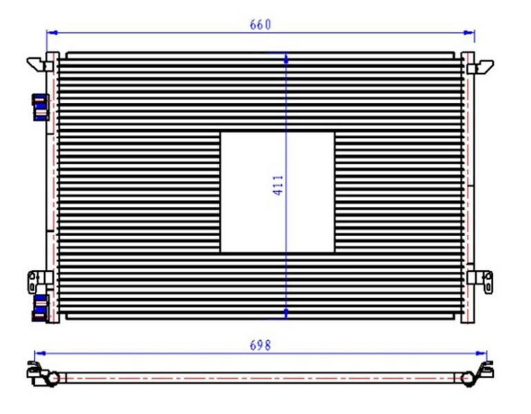 KLİMA RADYATÖRÜ (KONDENSERİ) VECTRA C-SIGNUM 04>09 1.9 CDTI Z19DTL-DT-DTH FIAT CROMA - GM - OEM 13114943