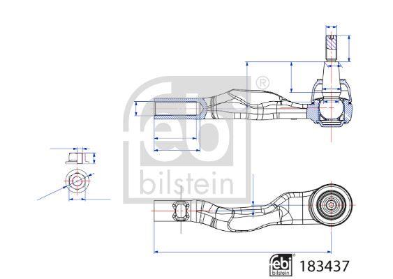 ROT BAŞI EMNİYET SOMUNLU BENTLEY — FEBI 183437 - FEBI - OEM 971423811B