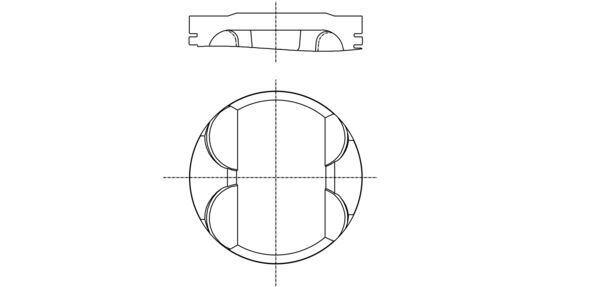 PISTON + SEGMAN 80 MM STD BMW M52 B20 E46 E39 E36 Z3 E36 - MAHLE - OEM 11251437146