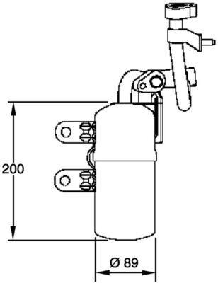 Filter-Trockner und Akkumulator VOLVO S40 II / V50 DIESEL - MAHLE