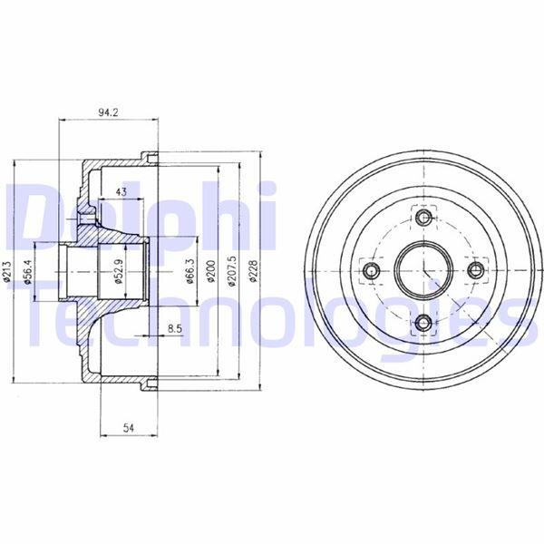 KAMPANA ARKA CORSA C 1.3 - DELPHI - OEM 9196290