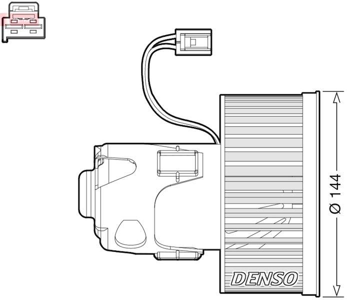 KALORIFER MOTORU BMW F07 F10 F11 F18 F12 F13 - DENSO - OEM 64119242607