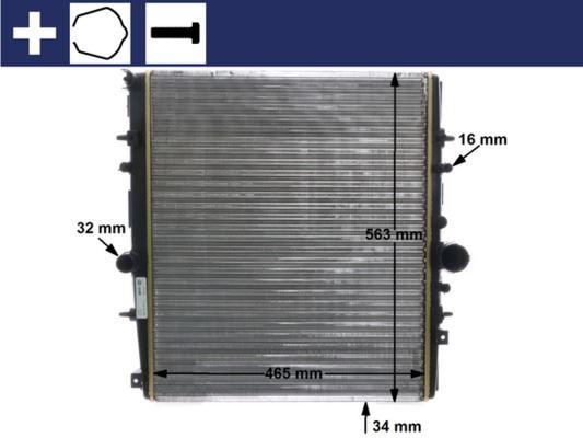 Kühlmittelkühler CITROEN C 8 — MAHLE CR1436000S - MAHLE