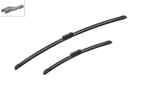 ÖN SİLECEK SÜPÜRGE TAKIMI OPEL ADAM 12>19 PEUGEOT PARTNER 08> P208 P2008 03 12>19 CITROEN BERLINGO 08> C3 16> FIAT EGEA 16> FIESTA 09>17 (650+400) AEROTWIN (MUZ TİPİ) - BOSCH - OEM 1642334680