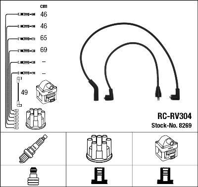 RC-RV304 ATEŞLEME KABLOSU - NGK