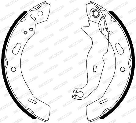 ARKA PABUÇ BALATA FIESTA VI 1.25-1.4-1.6TDCİ 08=> AZDA 2 1.3 1.4 1.5 1.6MZR (08=>(200x32) (GS8787) - FERODO - OEM 8V512200AD
