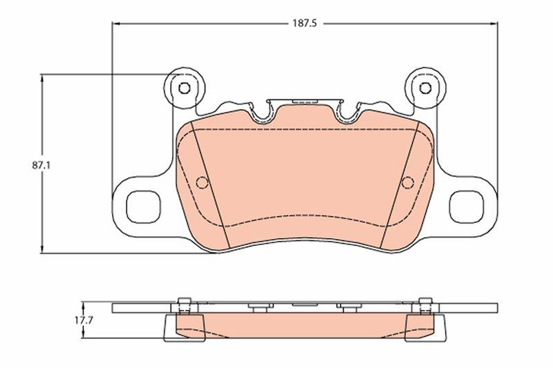 ARKA BALATA PORSCHE 911 13> - TRW - OEM 99135294701