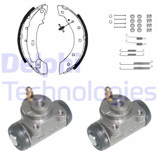 FREN PABUÇ KİTİ ARKA RENAULT LAGUNA 01/94>04/98 - DELPHI