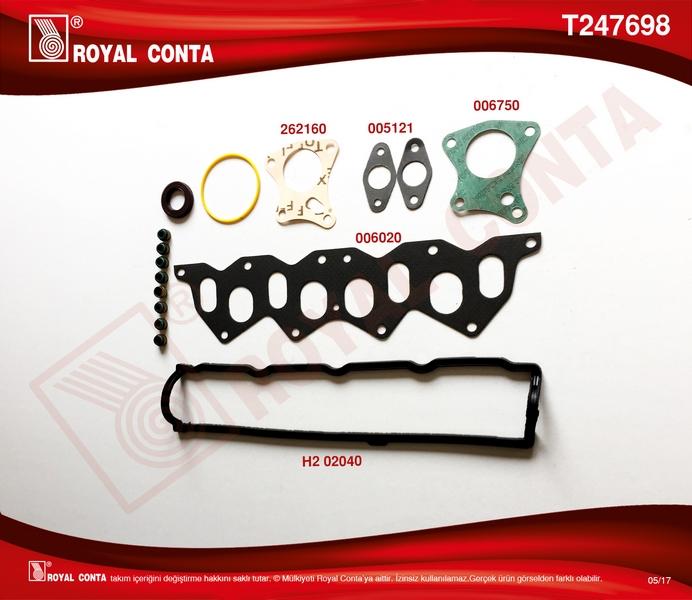 MOTOR ÜST TAKIM CONTA (SKT KEÇELİ) KNG-EXP-CLIO-MGN-R19 F8Q - ROYAL