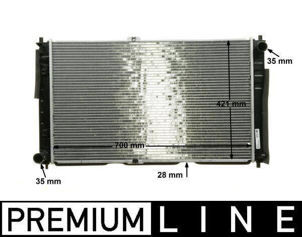 Kühlmittelkühler KIA SEDONA / CARNIVAL — MAHLE CR1330000P - MAHLE