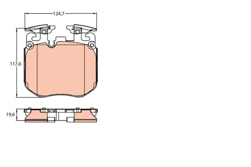 FREN BALATASI ON BMW G42 G20 G21 G22 G23 G26 G30 G31 G32 G11 G12 G14 G15 G16 G05 G06 G07 - TRW - OEM 34116889585