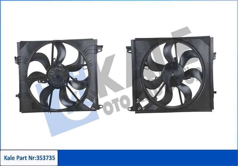 FAN MOTORU DAVLUMBAZLI 12V RENAULT MEGANE IV TALISMAN 1.5/1.6DCI 1.2/1.6TCE 16- - KALE - OEM 214813939R