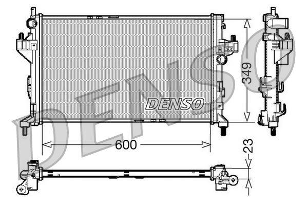 RADYATÖR CORSA C-COMBO-TIGRA 1.3 CDTI-1.7 CDTI(AC+MEK)(600x350x24) - DENSO - OEM 24466780