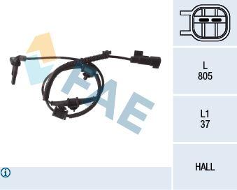 ÖN ABS TEKERLEK HIZ (DEVİR) SENSÖRÜ OPEL INSİGNİA A 08>17 1.4-1.4 LPG-1.6-1.6 T-1.8-2.0 T-2.0 E85T - FAE - OEM 23483145