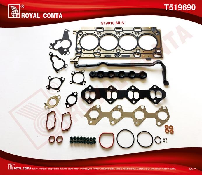 ÜST TAKIM CONTA LGN II-III (150 HP)-TRAFIC II (90/115 HP) 2.0 DCI M9R MOTOR (REINZ SUBAP LASTİKLİ) - ROYAL - OEM 7701478183