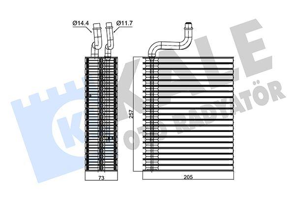 EVAPORATOR COMBO-CORSA-TIGRA-VAUXHALL COMBO-CORSA - KALE - OEM 1618092