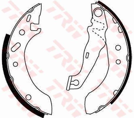 PABUCLU BALATA 180×30 mm FORD ESCORT VII 95-00 1.4 1.8TD 1.6 16V FIESTA IV 96-08 MAZDA 2 121 96-03 - TRW - OEM 96FB2200AA