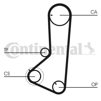 TRİGER KAYIŞI (124x290) MITSUBISHI L200 2.4 8V (96-04) L400 2.4 16V (96-02) CHERY CT836 - CONTI - OEM MB182294