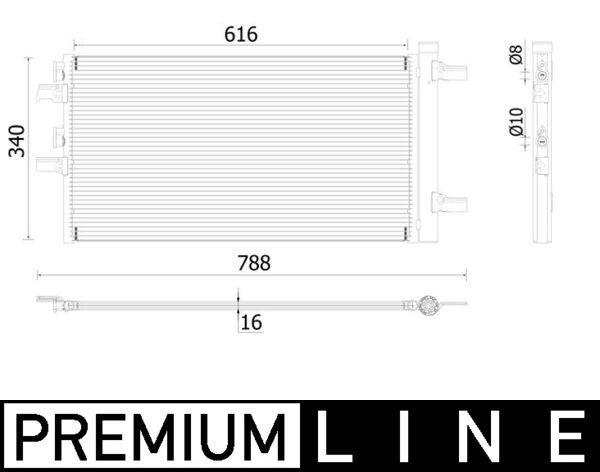 A/C-Kondensator BMW 2 (F45) / X1 (F49) - MAHLE