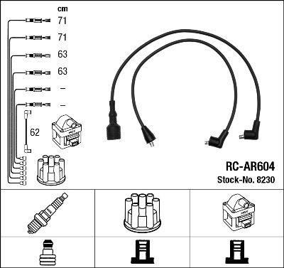 RC-AR604 ATEŞLEME KABLOSU - NGK