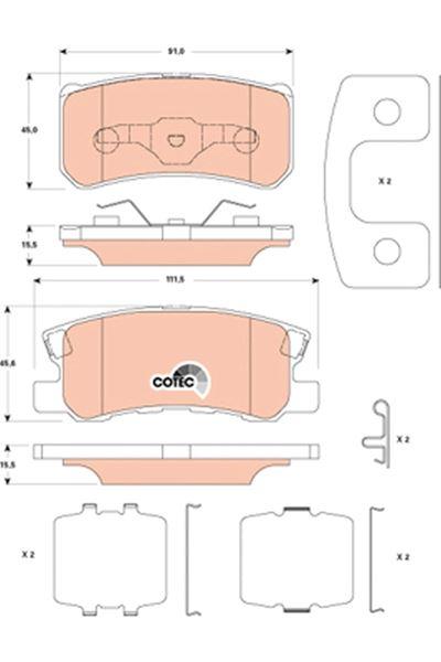 ARKA BALATA SEBRING 07>AVENGER 07>CALIBER 06>COMPASS 06>PATRIOT 08> - TRW - OEM K68028671AA