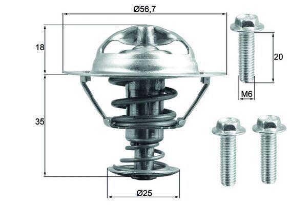 TERMOSTAT Thermostat insert — MAHLE TX20290D - MAHLE