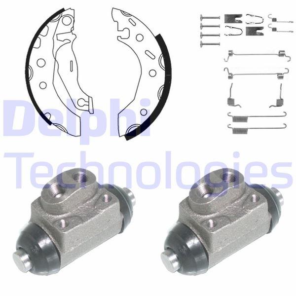 FREN PABUÇ KİTİ ARKA FORD COURİER 96> - DELPHI