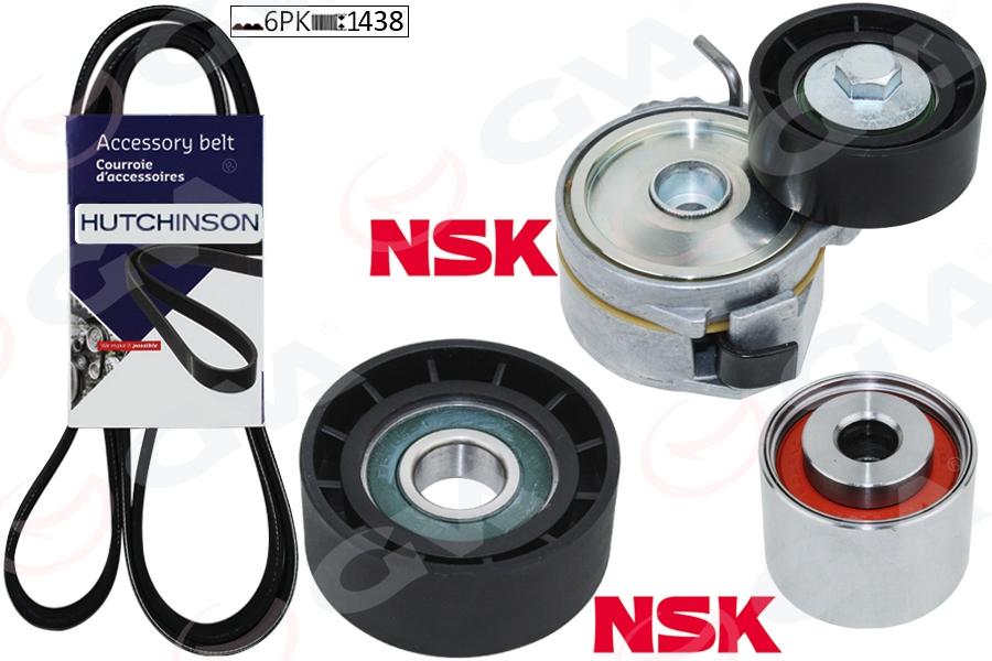 ALTERNATÖR GERGİ KİTİ KÜTÜKLÜ PARTNER-BERLINGO-SCUDO-JUMPY-XSARA-306 1.9D 99>DW8B(KLİ`SIZ)K016PK1438 - GVA - OEM 1613845780