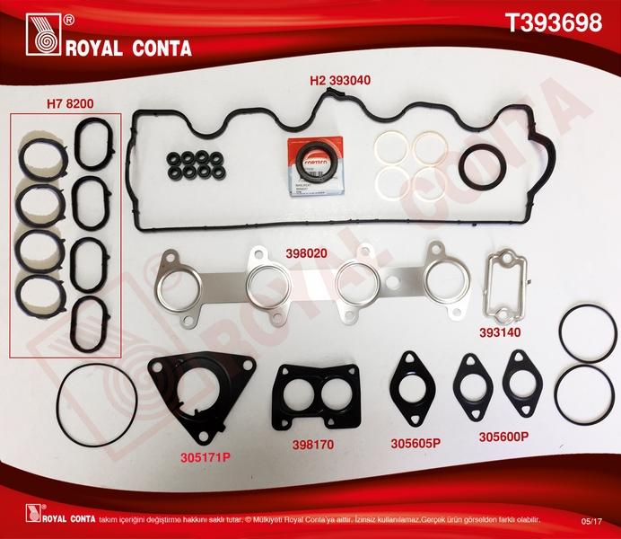 UST TAKIM CONTASI REINZ KECELI DOBLO-PUNTO 1.9D - ROYAL - OEM 71715699