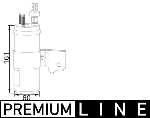 Filter-Trockner und Akkumulator FORD ECOSPORT — MAHLE AD3000P - MAHLE
