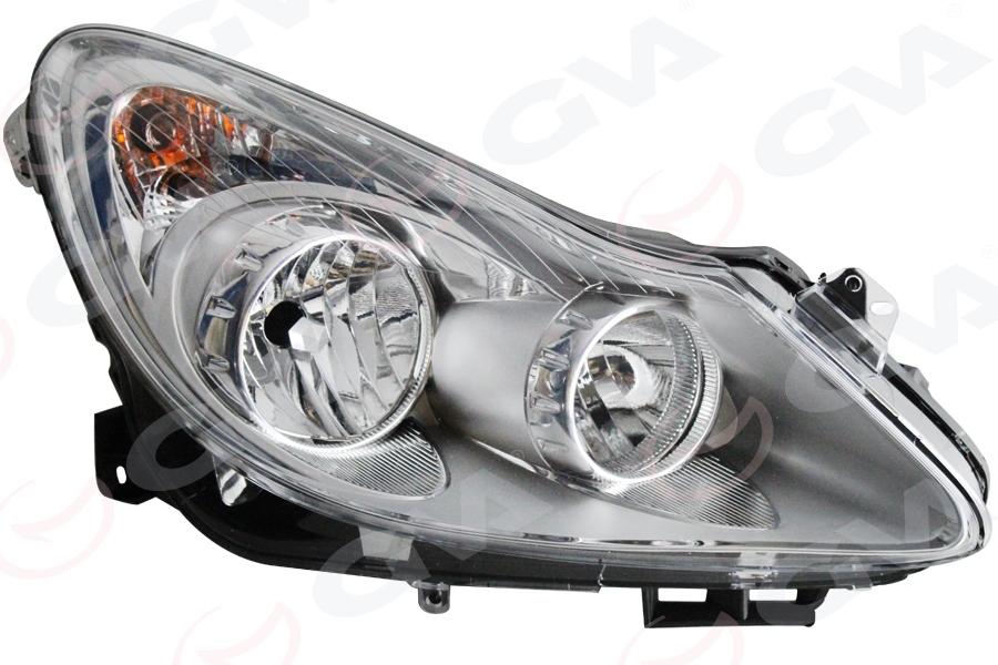 SAĞ FAR (KROM) OPEL CORSA D 06>14 (ELEKTRİKLİ HALOJEN) (H7+H1 TANIM: EF) (ADAPTİF HARİÇ) - GM - OEM 93189358