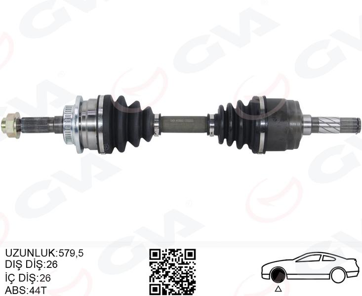 ON AKS SAG KOMPLE RANGER 2.5D -2.5TD 02>12 MAZDA B-SERIE 2.5 D 4WD 02>06 ABS LI (4×4) - GVA - OEM 3M353B436AA