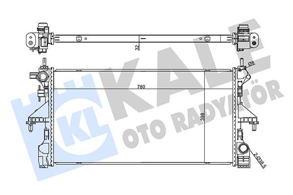 RADYATOR JUMPER - BOXERRADYATOR BRAZING - KALE - OEM 1613996580