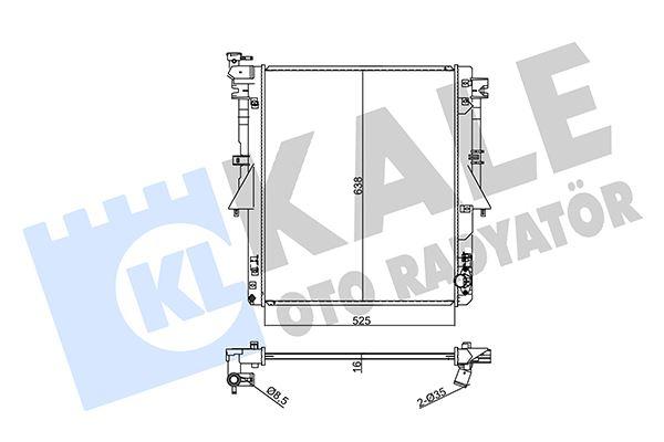 RADYATOR L200 TIRTON - FULLBACK (MT) AL PL BRZ - KALE - OEM 1350A807