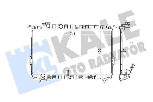 RADYATOR SONATA IV-XG (AT) AL PL BRZ - KALE - OEM 25310-38050