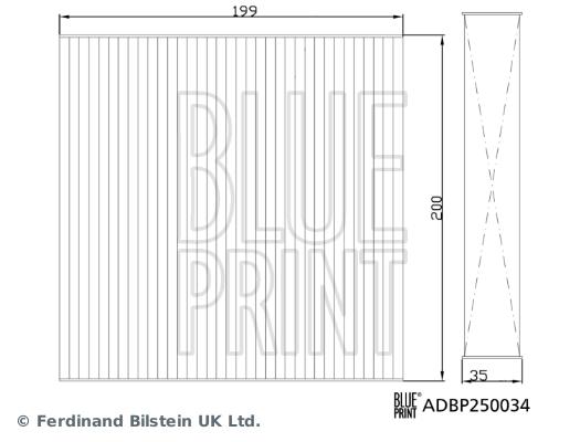 KABİN FİLTRESİ TİVOLİ (20).TİVOLİ (30).TİVOLİ 4X4 (20).TİVOLİ 4X4 (30) - BLUEPRINT - OEM 6912235000