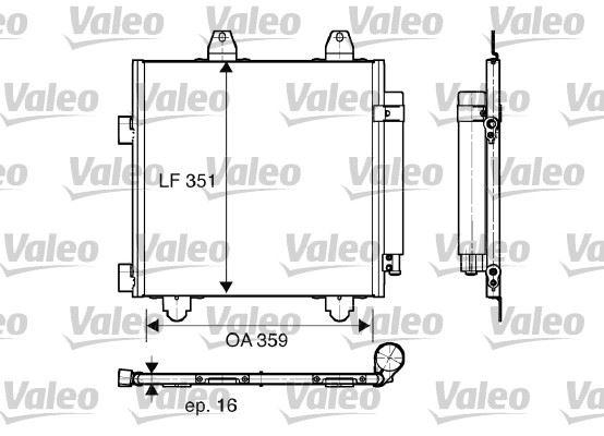 KONDENSER PSA P107 C1 AYGO - VALEO - OEM 6455-EE