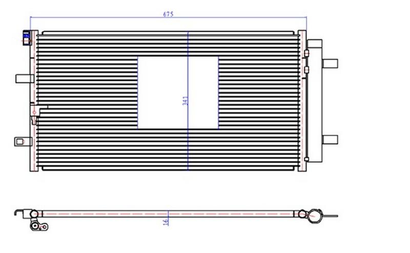 KLİMA BRAZİNG CONDENSER A/M(656X436X16)A8 3.0TDI/4.2FSI 2010+ 940329 - ORIS - OEM 403C