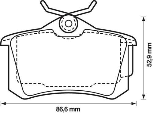 ARKA BALATA MGN II-LGN-GOLF III-IV-PASSAT III-POLO-C3-C4-P307-AUDI A3-A4 - MY - OEM 440605839R