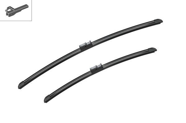 AEROTWIN SİLECEK 60+45cm (FLATBLADE-MUZ TİPİ) GOLF V 10/03=>-AUDI A3 05/03=> (119355+574346) - BOSCH - OEM 2K1955425