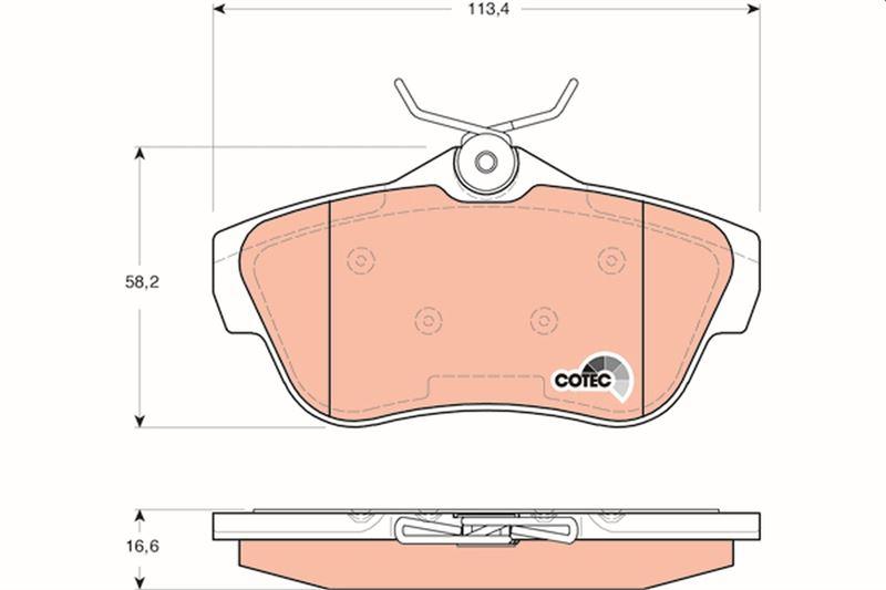 ARKA BALATA JUMPY 07=>SUCUDO 07=> EXPERT TEPEE 07=> - TRW - OEM 1673601480