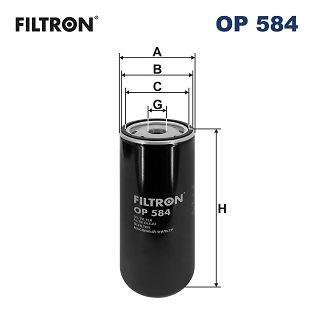 YAĞ FİLTRESİ SCANIA — FILTRON OP584 - FILTRON - OEM 5010550600