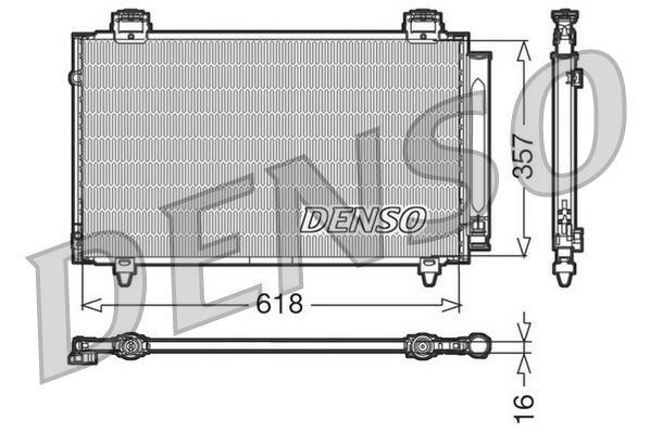 CONDENSER. AİR CONDİTİONİNG TOYOTA COROLLA (E12) (01-07) - DENSO - OEM 8845002240